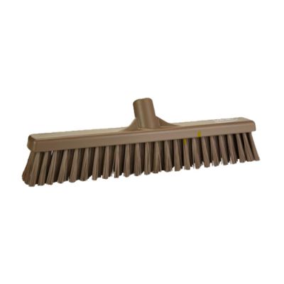 Vikan broom soft/hard 410mm, brown
