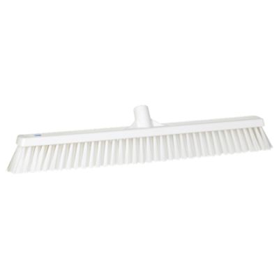Vikan Soft/stiff floor broom 610mm, white