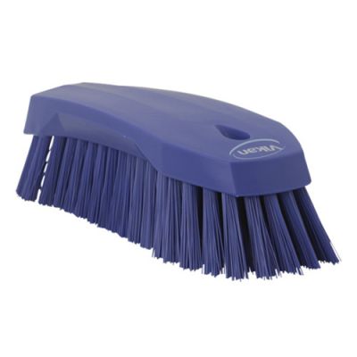 Vikan hand scrub brush L 200mm hard, purple