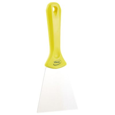 Vikan hand scraper w/Stainless Steel Blade, 100mm yellow