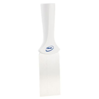 Stainless Steel Scraper with Threaded Handle, 50 mm, White