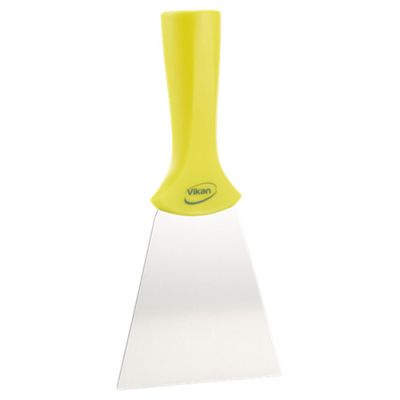 Vikan Stainless Steel Scraper Threaded Handle, 100 mm, Yello