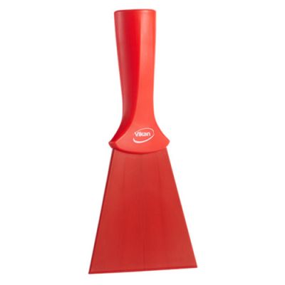 Vikan Nylon Scraper, 100mm threaded handle, red