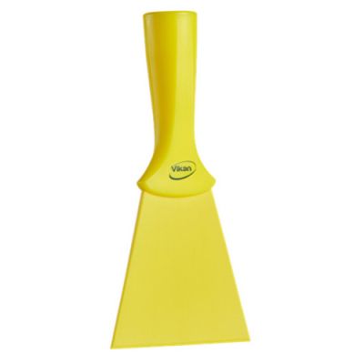 Vikan Nylon Scraper, 100mm threaded handle, yellow