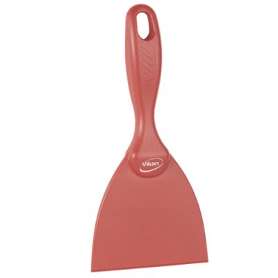 Vikan hand Scraper 102x210mm metaldetectable, red