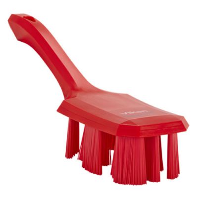 Vikan UST Hand brush w/short handle 260mm, stiff red