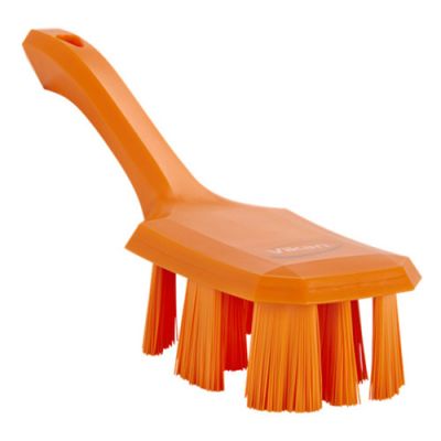 Vikan UST Hand brush w/short handle 260mm, stiff orange