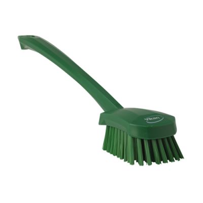 Vikan washing brush 415mm hard, green