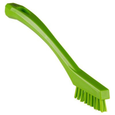Vikan detail brush 205mm very hard, lime