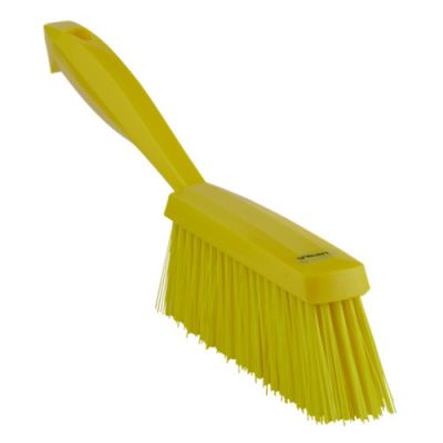 Vikan hand brush 330mm medium yellow