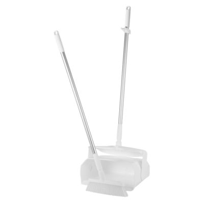 Vikan Dustpan set, closeable with broom, 350 mm, white