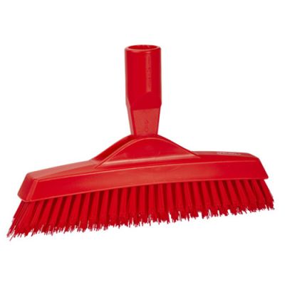 Vikan crevice scrub 225mm very hard, red