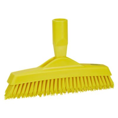 Vikan crevice scrub 225mm very hard, yellow