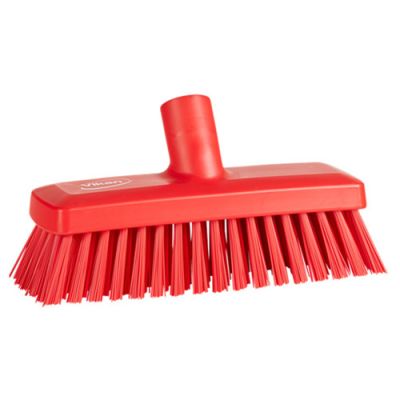 Compact Wall/Deck Scrub 225 mm, Hard, Red