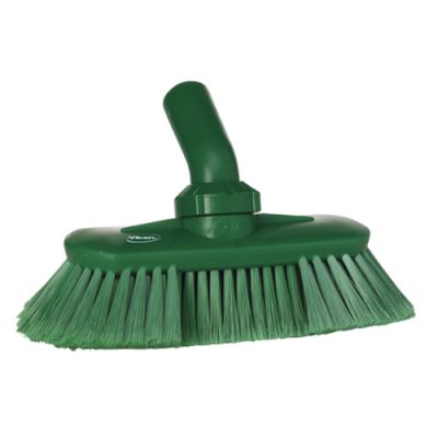 Vikan washing brush waterfed 240mm very soft, green