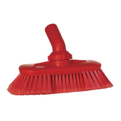 Vikan washing brush waterfed 240mm very soft, red