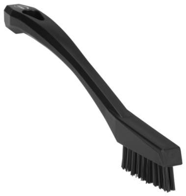 Vikan detail brush 205mm very hard, black