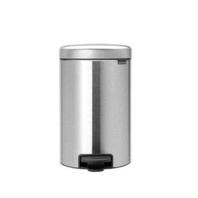 Brabantia waste bin 12L Newicon with pedal, matt Steel