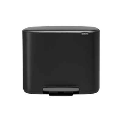 Brabantia waste bin Bo pedal 11+23L, matt black
