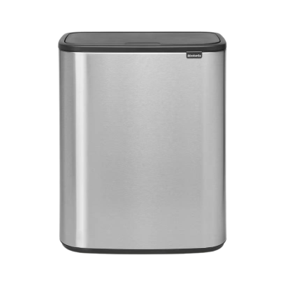 Brabantia waste bin Bo touch Bint, 2x30L, matt steel FFP