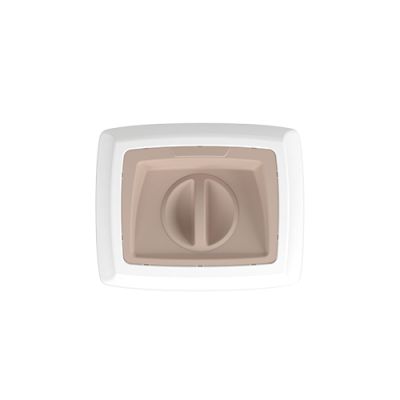 Lindy Hop lid, 50L, brown/white, round, opening with lid