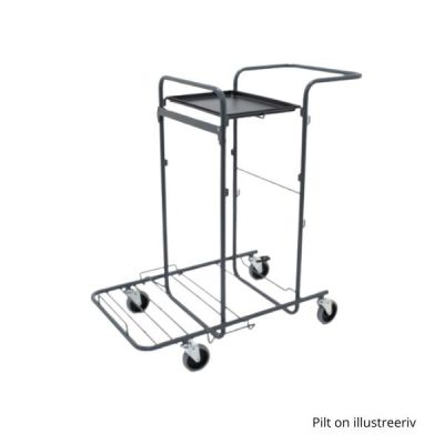 Koristuskäru M2 2x6L ämbrite, korvi ja prahikotiraamiga