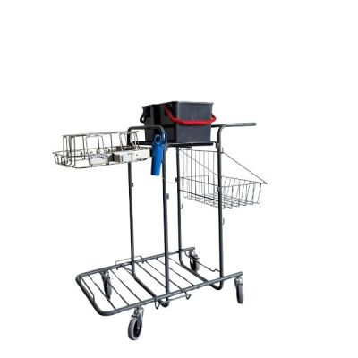 Trolley M2 with traditional sack frame, basket, buckets 2x6L