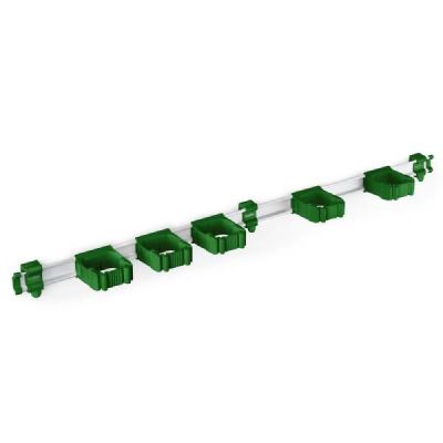Toolflex One rail 94cm rail w/5xToolflex One Holders,green