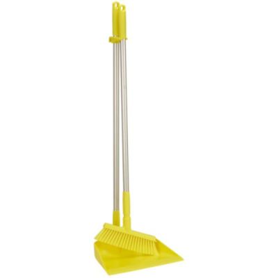 Vikan Dustpan set with broom, 880X330 mm, yellow