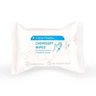 Chemisept antiseptic wipes for hands 24pc  Chemi-Pharm