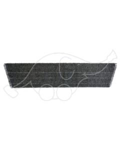 Micro mop light weave grey 60cm, velcro