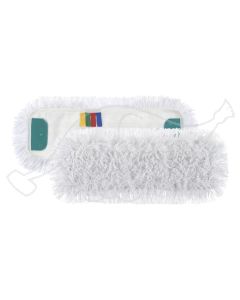 Wet-system mop polyester/cotton 50x16cm, white