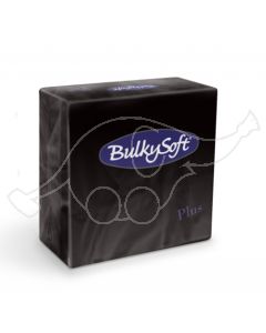 BulkySoft napkins Plus 38x38 2-ply black
