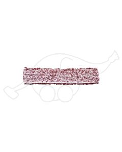 Sappax micro/polyester  tube towel 33cm white/burgundy