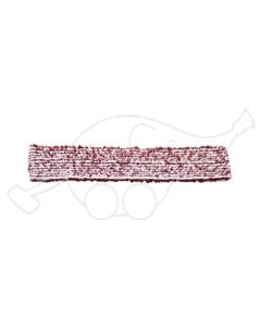 Sappax micro/polyester 45cm  tube towel  white/burgundy