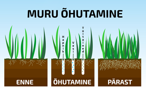 Muru õhutamise skeem Muru õhutamise skeem